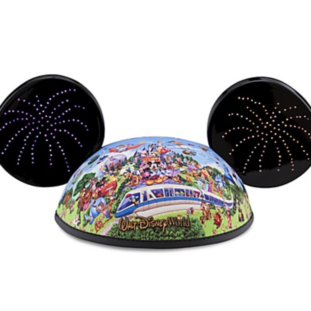 Walt Disney World Story Fireworks Mickey Mouse Ear Hat Lights Up